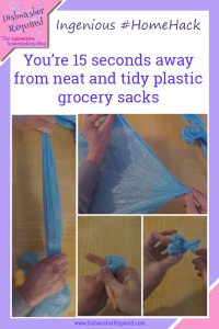 How to keep plastic grocery bags neat and tidy